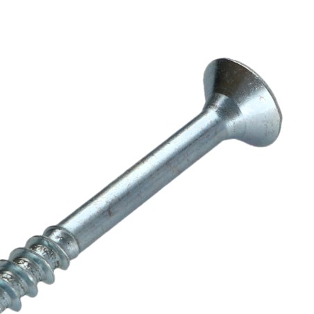 1 x Chipboard Screw Countersunk Head Pozi PZ2 5X90 Partial Thread Zinc Plated