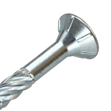 1 x Framing screws TEKOR Countersunk Head With Serration T25 5X70 Thread Length: 37 cut Type 17 Drilling Point Zinc Plated