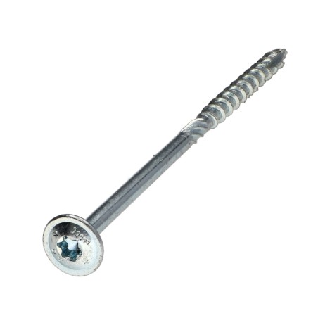 1 x Chipboard Screw Tekor Disc Head Screw T40 cut Type 17 Drilling Point 8X120 Partial Thread Zinc Plated