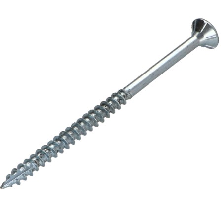 1 x Chipboard Screw Tekor Countersunk Head With Serration 6X70 Thread Length: 42 T30 Zinc Plated cut Type 17 Drilling