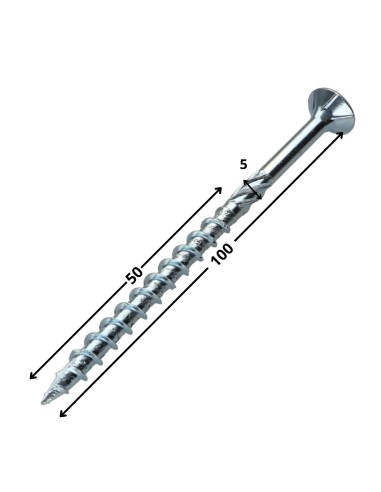 1 x Framing screws TEKOR Countersunk Head With...