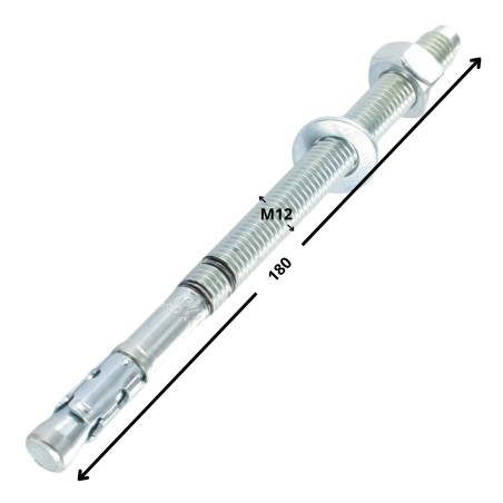 1 x Stud Anchor R-XPTIIIZP M12X180 Zinc Plated