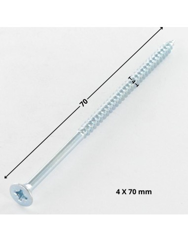 1 x Chipboard Screw Countersunk Head Pozi PZ2...