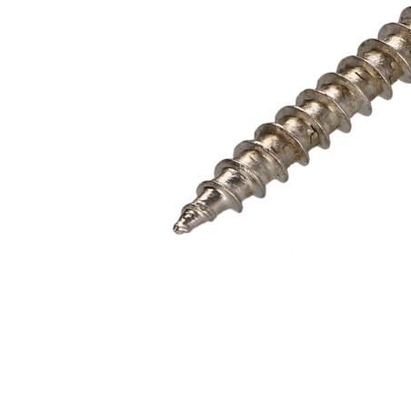1 x Chipboard Screw Countersunk Head Pozi PZ2 4X30 Full Thread Nickel Plated