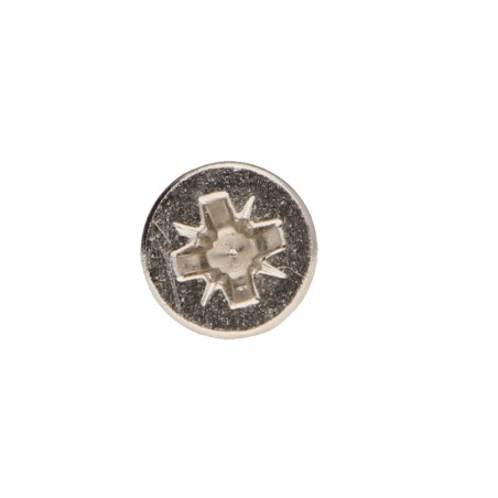 1 x Chipboard Screw Countersunk Head Pozi PZ2 4X30 Full Thread Nickel Plated