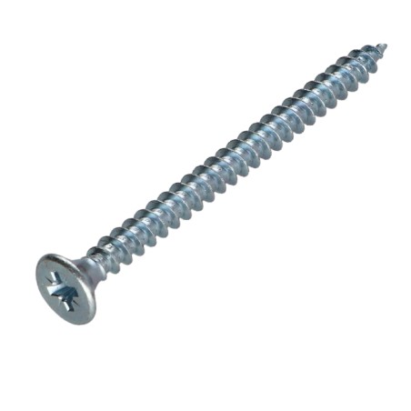 1 x Chipboard Screw Countersunk Head Pozi PZ2 4.5X60 Full Thread Zinc Plated