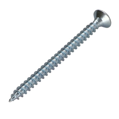 1 x Chipboard Screw Countersunk Head Pozi PZ2 4.5X60 Full Thread Zinc Plated