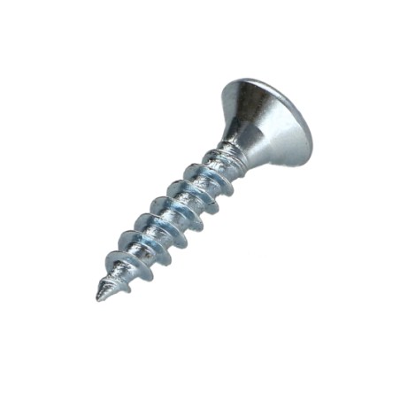1 x Chipboard Screw Countersunk Head Pozi PZ2 3.5X25 Full Thread Zinc Plated