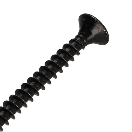 1 x Chipboard Screw Countersunk Head Pozi PZ2 5X60 Full Thread Black Zinc Plated