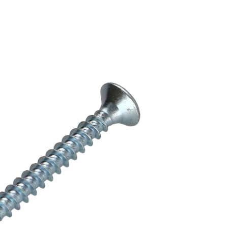 1 x Chipboard Screw Countersunk Head Pozi PZ2 4X60 Full Thread Zinc Plated 240 Hour Salt Spray Without Red Rust