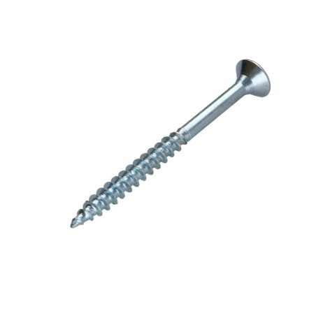 1 x Chipboard Screw Countersunk Head Pozi PZ3 6X70 Partial Thread Zinc Plated