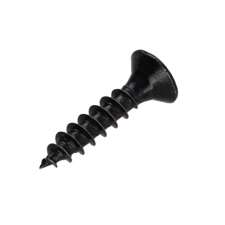 1 x Chipboard Screw Countersunk Head Pozi PZ2 4X20 Full Thread Black Zinc Plated