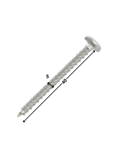 1 x Chipboard Screw Round Head 5X40 T25 Zinc...