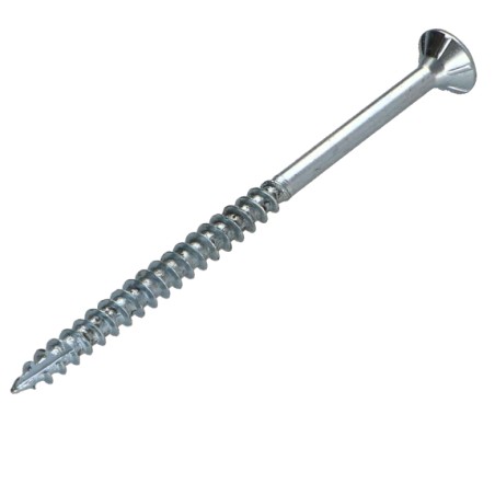 1 x Chipboard Screw Tekor Countersunk Head With Serration 3.5X60 Thread Length: 36 T15 Zinc Plated cut Type 17 Drilling