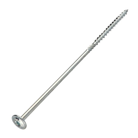 1 x Chipboard Screw Tekor Disc Head Screw T30 cut Type 17 Drilling Point 6X260 Partial Thread Zinc Plated