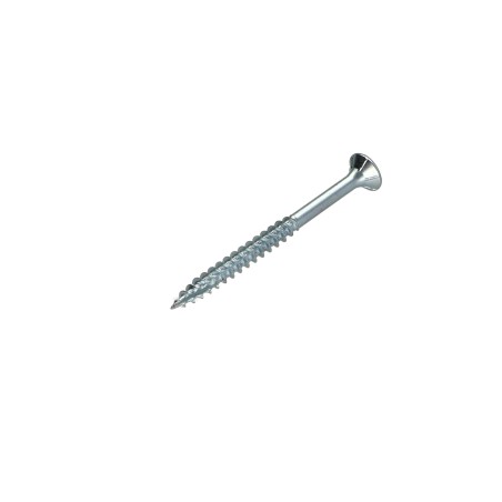 1 x Chipboard Screw Tekor Countersunk Head With Serration Pozi PZ2 5X60 Thread Length: 40 cut Type 17 Drilling Point Zinc