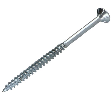 1 x Chipboard Screw Tekor Countersunk Head With Serration 6X60 Thread Length: 36 T30 Zinc Plated cut Type 17 Drilling