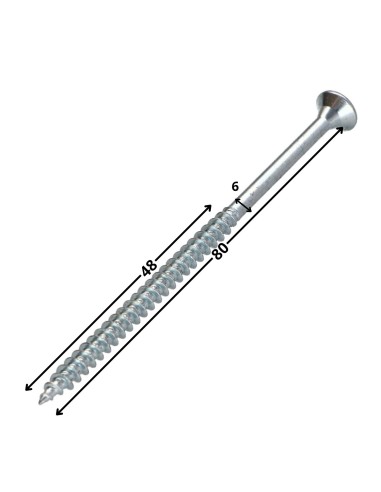 1 x Chipboard Screw Tekor Countersunk Head With...