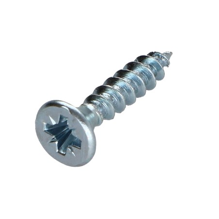 1 x Chipboard Screw Countersunk Head P2 3.5X15 Zinc Plated Full Thread Zinc Plated