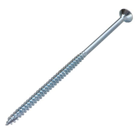 1 x Chipboard Screw Tekor Countersunk Head With Serration 6X140 Thread Length: 70 T30 Zinc Plated cut Type 17 Drilling