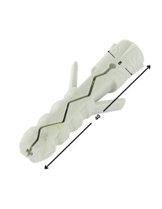 Plug Nylon 8X40 Without Collar 2