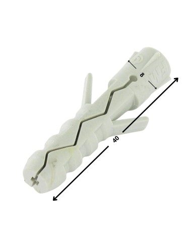 1 x Plug Nylon 8X40 Without Collar