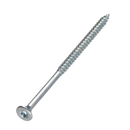 1 x Chipboard Screw Tekor Countersunk Head With Serration 5X80 Thread Length: 48 T25 Zinc Plated cut Type 17 Drilling