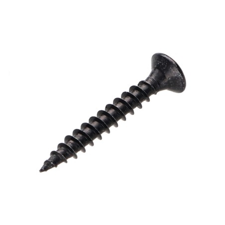 1 x Chipboard Screw Countersunk Head Pozi PZ1 3X25 Full Thread Black Zinc Plated micro screw