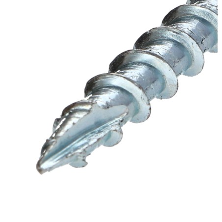 1 x Chipboard Screw Tekor Disc Head Screw T30 cut Type 17 Drilling Point 6X50 Full Thread Zinc Plated
