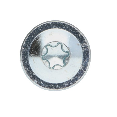 1 x Chipboard Screw Tekor Disc Head Screw T30 cut Type 17 Drilling Point 6X50 Full Thread Zinc Plated