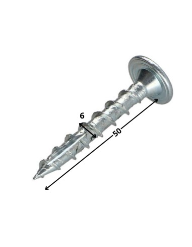 1 x Chipboard Screw Tekor Disc Head Screw T30...