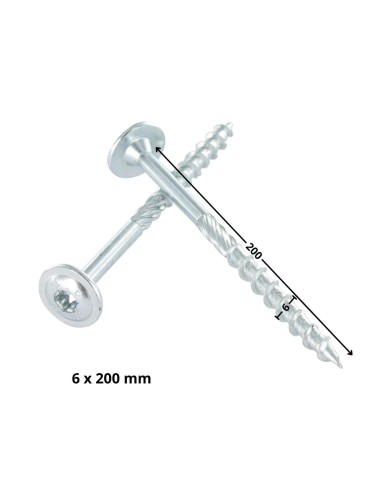 1 x Chipboard Screw Tekor Disc Head Screw T30...