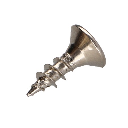 1 x Chipboard Screw Countersunk Head Pozi PZ2 4X13 Full Thread Nickel Plated
