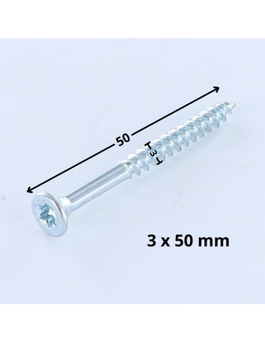 1 x Chipboard Screw Countersunk Head T10 3X50...