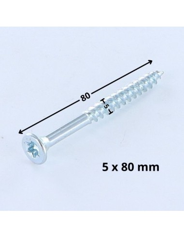 1 x Chipboard Screw Countersunk Head T25 5X80...