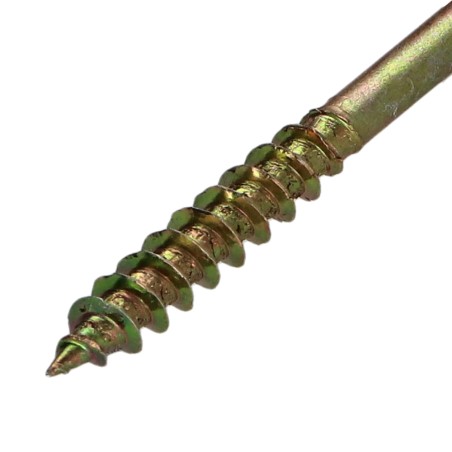 1 x Chipboard Screw Countersunk Head Pozi PZ2 4X35 Partial Thread Yellow Zinc