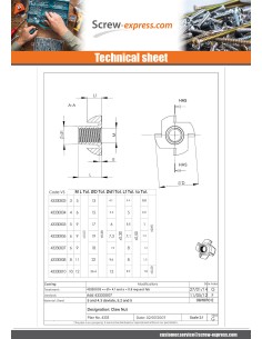 T-Nut M4 Zinc Plated NEUTRAL 2
