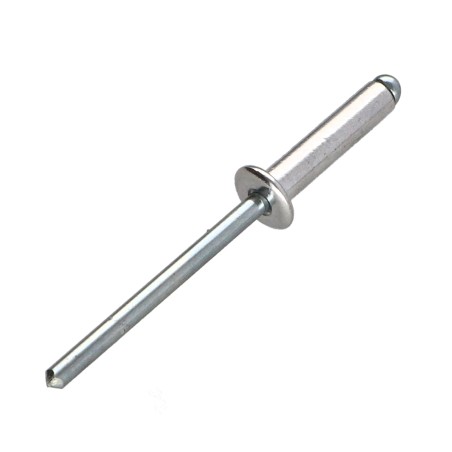 1 x Blind rivets Aluminium Stahlgewinde 6X10 Flat Head