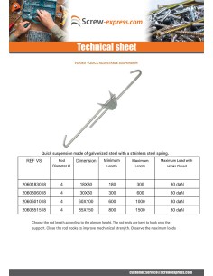 Suspension Adjustment fast 85X150 2