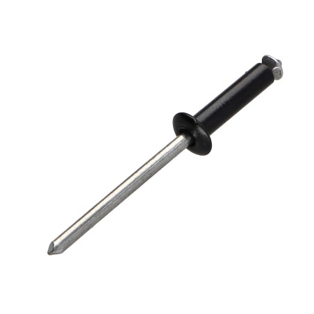 1 x Peel Rivet GOSTAR Aluminum Steel Rod Standard round head 4X20 Black