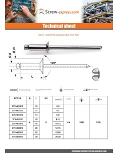 Peel Rivet GOSTAR Aluminum Steel Rod Standard round head... 2