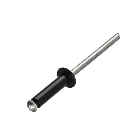 1 x Peel Rivet GOSTAR Aluminum Steel Rod Standard round head 4.8X18 Black