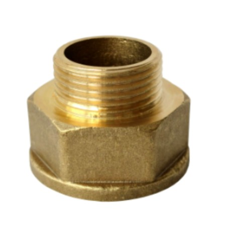 1 x Reduced hexagonal nipple Figure 246 Male/Female 26x34 (1") M X 40x49 (1"1/2) Slotted Brass