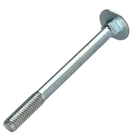 1 x Carriage Bolt M6X70 Partial Thread Zinc Plated