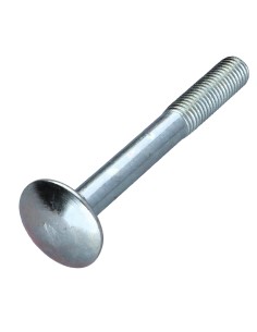 Carriage Bolt M7X60 Pitch 100 Partial Thread Zinc Plated