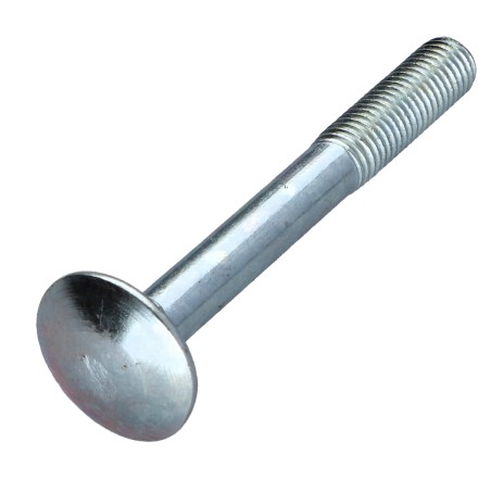 1 x Carriage Bolt M7X60 Pitch 100 Partial Thread Zinc Plated