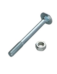 Carriage Bolt M8X80 Thread Length: 22 Partial Thread Zinc... 2