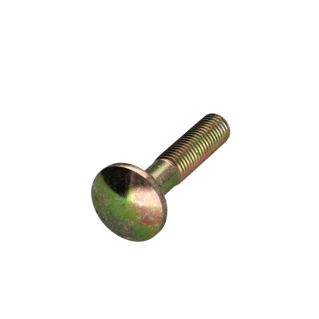 1 x Carriage Bolt M7X35 Partial Thread Yellow Zinc
