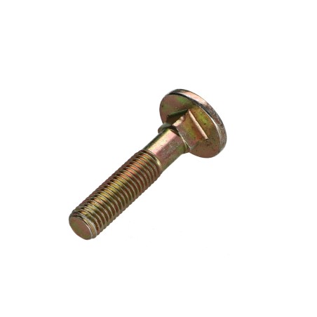 1 x Carriage Bolt M7X35 Partial Thread Yellow Zinc