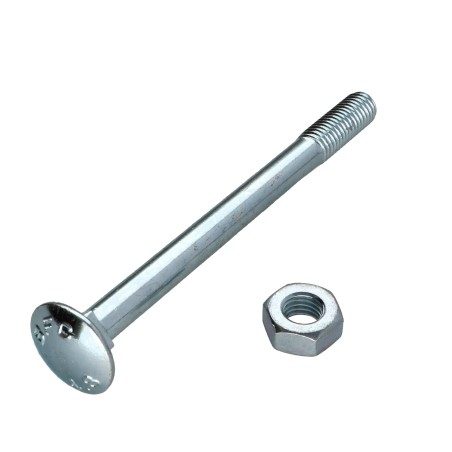 1 x Carriage Bolt M10X120 Partial Thread Class 4.8 Zinc Plated